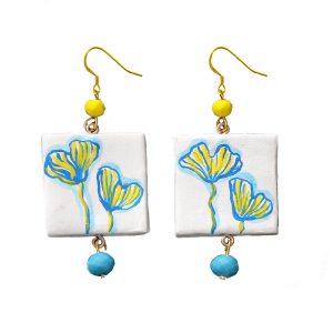 Orecchini –  Gingko bilboa – Omaggio Ucraina