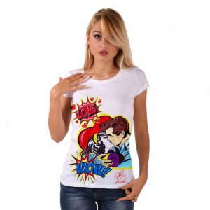 Maglietta – Love, omaggio a Roy Lichtenstein
