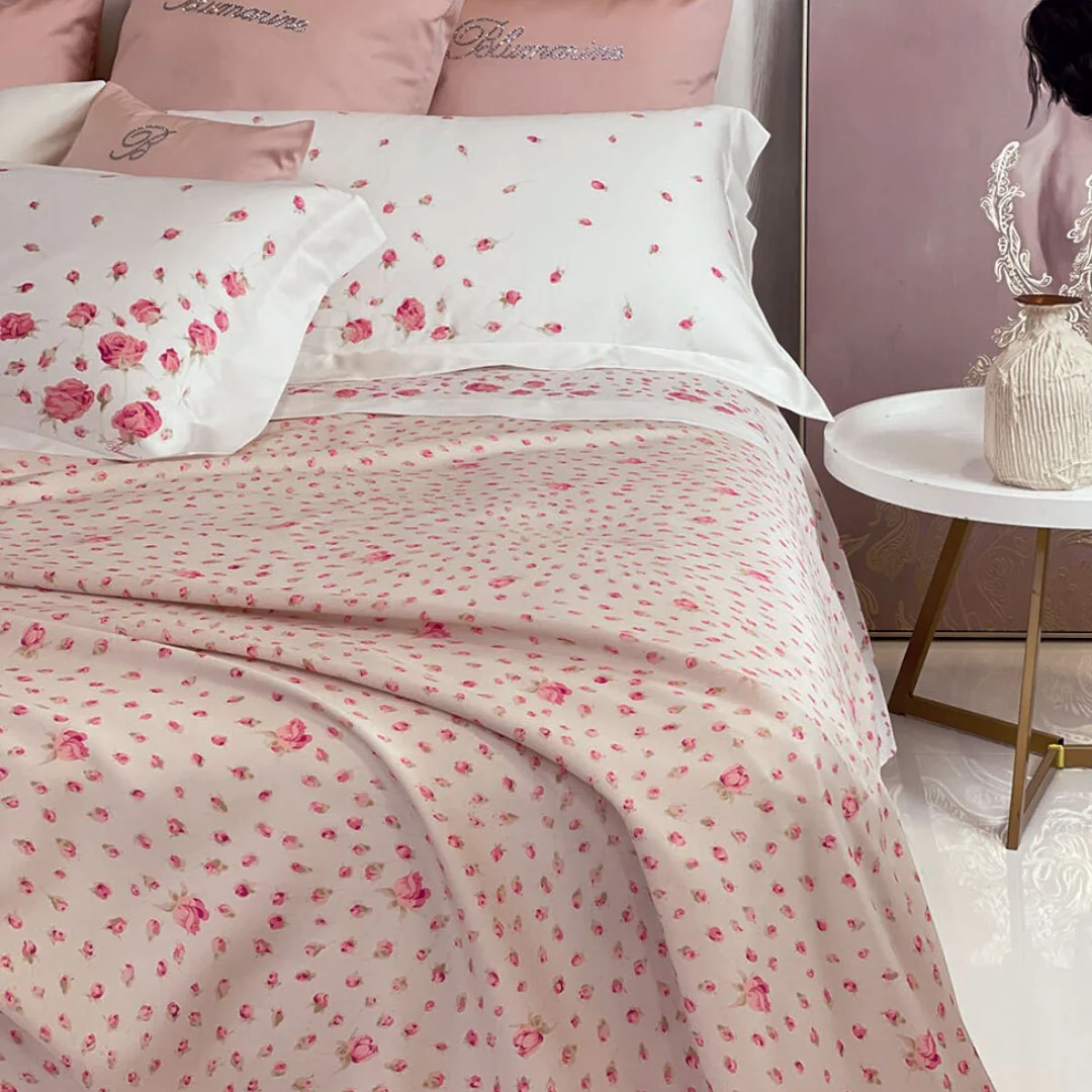 Blumarine Lenzuola Quattro Stagioni Sogno Matrimoniale Salmone - 10108 0057 02 - immagine 2