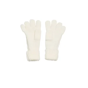 Ysabel Mora Guanti Donna con trama intrecciata Pannacotta - 70661