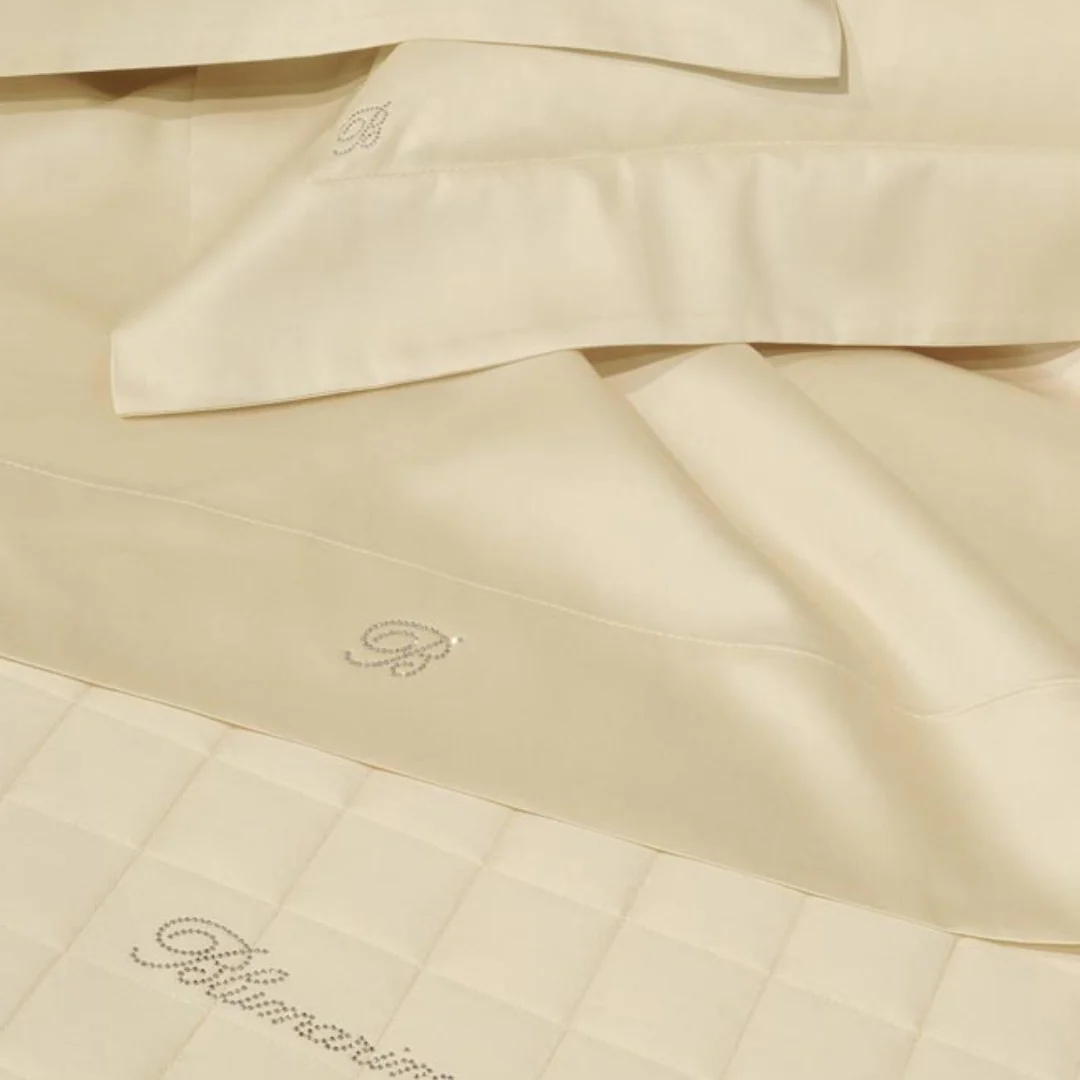 Blumarine Copriletto matrimoniale Lory trapuntato in puro raso di cotone Seta - immagine 4