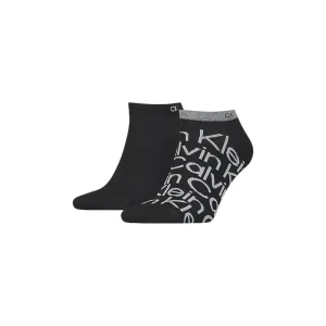 Calvin Klein Uomo 2P Calzini Alla Caviglia Nero Con Logo 701218714 001 039