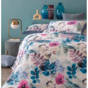 Dondi Home Notti Blu Parure Copripiumino in percalle stampato Claire Laguna