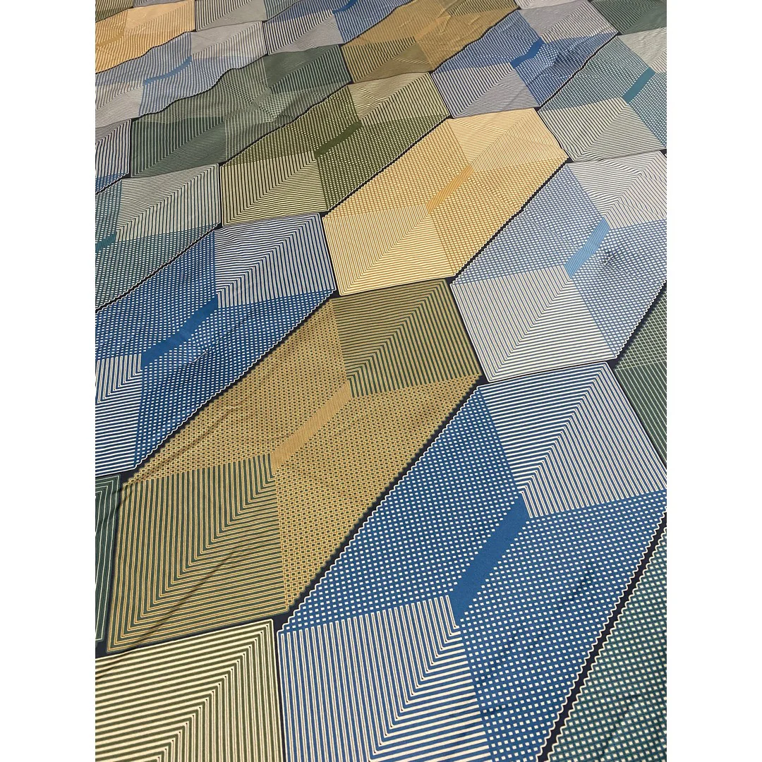 Reever Trapunta in raso di cotone Diamante Blu Verde LG02200501 - immagine 4