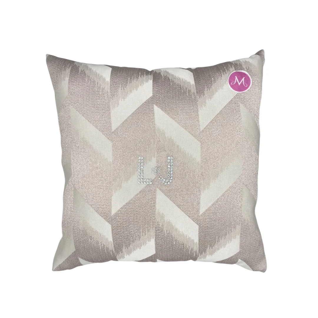 LIU JO Cuscino Arredo Jacquard Brillante logo LJ 40x40 Rosa - LL2545 00069 - immagine 2