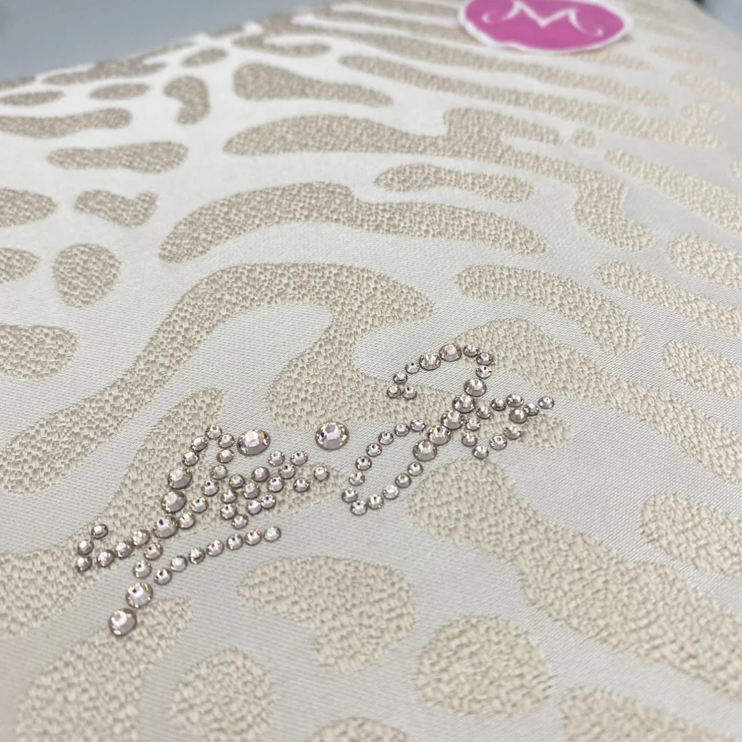 LIU JO Cuscino Arredo Jacquard Impronta logo Corsivo 40x40 Sabbia - LL2523 00069 - immagine 4