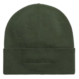 Calvin Klein Cappello Uomo Verde Oliva logo ricamato - K50K512452 MRO