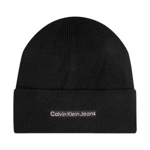 Calvin Klein Cappello Donna Logo Ricamato Calvin Klein Jeans Nero-K50K512819 01O