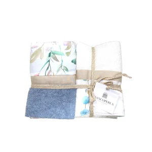 Biancoperla Set spugna 4 pezzi 2 Viso + 2 Ospite Polonia - Bianco