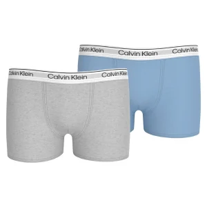 Calvin Klein 2 Pack Boxer Bambino Bluebell/Greyheather - B70B700506T-0SM