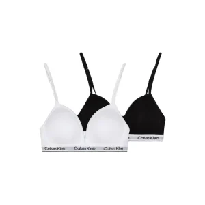 Calvin Klein 2 Pack Reggiseno A Triangolo  Bambina Pvhblack/Pvhclassicwhite - G8