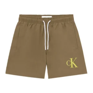 Calvin Klein Pantaloncino Mare Bambino Dusky Green - KV0KV00056T-LDV