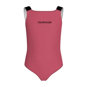Calvin Klein Costume Intero Bambina Deep Crimson Fruit - KY0KY00098T-XIX