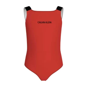 Calvin Klein Costume Intero Bambina Flaming Chili - KY0KY00098T-XM8