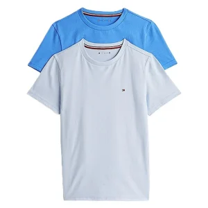 Tommy Hilfiger 2 Pack T-Shirt Bambino Breezy Blue/Blue Spell - UB0UB00310-05F