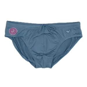 Emporio Armani Beachwear Slip Mare uomo Ashley Blue - EM000570 AF12331 U9287