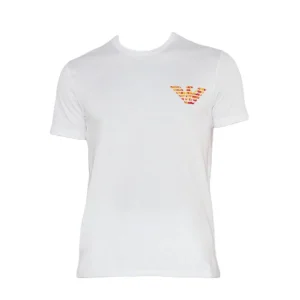 Emporio Armani Beachwear T-Shirt White Print Eagle - EM000574 AF12349 F0065