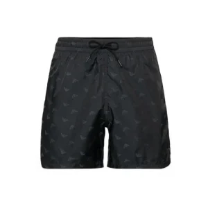 Emporio Armani Beachwear Costume pantaloncino uomo Eagle Black-EM000583 AF12352