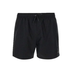 Emporio Armani Beachwear Costume pantaloncino uomo Black Texture-EM000583AF14103