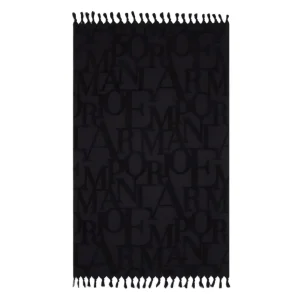 Emporio Armani Beachwear Telo mare Black - EX000022 AF12185 UC001