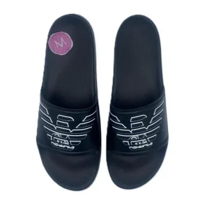 Emporio Armani Beachwear Ciabatte uomo Black+White - XVPS11 XR273 K485