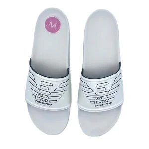 Emporio Armani Beachwear Ciabatte uomo White+Black - XVPS11 XR273 T680