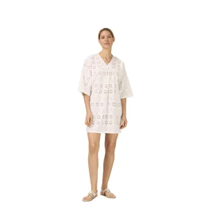 Noidinotte Abito Corto Donna Manica 3/4 Sangallo- LA003289PB401