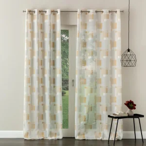 Linea Oro Varsavia Pannello Tenda Jacquard C/Borchie