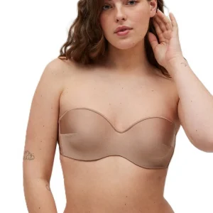 Ysabel Mora Beachwear Top Bikini A Fascia Bronzo Con Coppa Donna - 82925