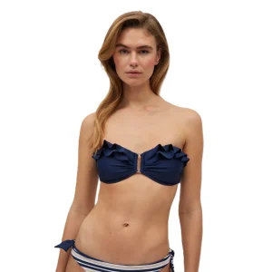 Ysabel Mora Beachwear Top Bikini A Fascia Con Volant Donna - 82939