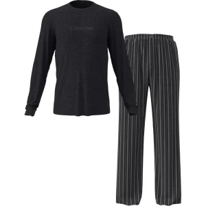 Calvin Klein Set Pigiama Uomo Manica Lunga E Pantaloni In Flanella