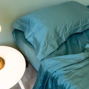 Maestri Cotonieri Home Coppia Federe in Raso di Cotone orlo a giorno