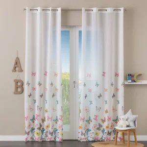 Linea Oro Butterfly Pannello Tenda Stampa Farfalle C/Borchie