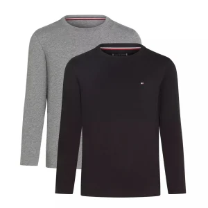 Tommy Hilfiger Kids Set 2 Maglie a Manica Lunga Bambino in Cotone-UB0UB003090UB