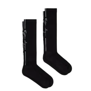 Emporio Armani 2 Pack Calze Lunghe Uomo Signature Logo EM000545-AF17759-MC005