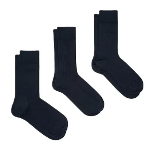 Emporio Armani 3 Pack Calze Corte Uomo Blu EM000554-AF18180-MB153