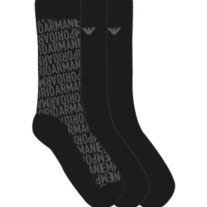 Emporio Armani 3 Pack Calze Corte Uomo EM000554-AF18180-MC254