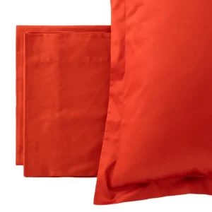 Reevèr Charme Completo Lenzuola Matrimoniale Raso di cotone Zucca-LN0259 5501