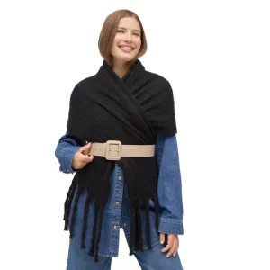 Ysabel Mora Donna Pashmina Nero - 70698