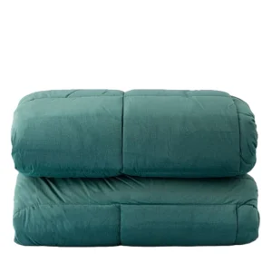 Riviera Trapunta Matrimoniale Veloury in velluto Petrolio LG0829 0601