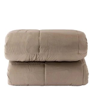 Riviera Trapunta Matrimoniale Veloury in velluto Tortora LG0829 0201