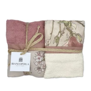 Biancoperla Set spugna 4 pezzi 2 Viso + 2 Ospite