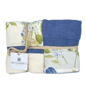 Biancoperla Set spugna 4 pezzi 2 Viso + 2 Ospite