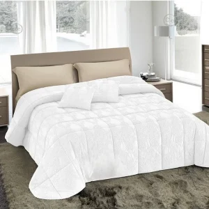 Laura Blasi Trapunta Matrimoniale Organza Ricamata con Cuscini Olimpia