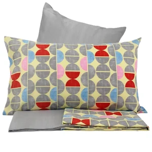 Bassetti Completo Lenzuola Matrimoniale Berry 4 Federe