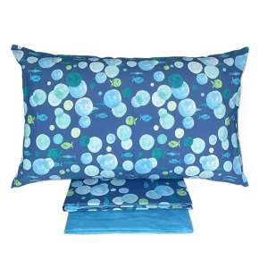 Bassetti Completo Lenzuola Matrimoniale Blubble 4 Federe