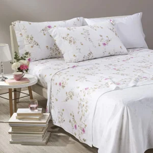 Caleffi Completo Lenzuola in Flanella di Puro Cotone Verbena