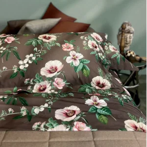 Dondi Home Notti Blu Completo lenzuola matrimoniale in raso di cotone 200 TC