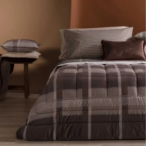 Riviera Trapunta in Velluto Stampa a Quadri LG0439