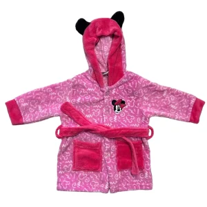 Vestaglia Minnie Disney Neonato in Coral Fleece  Calda  12/24/36 Mesi